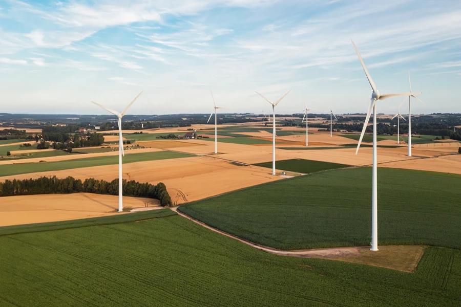 Parque eólico en Francia